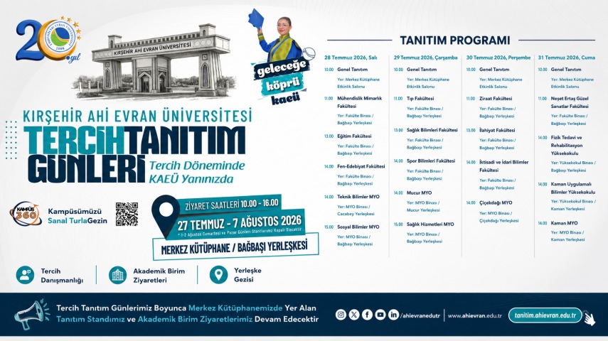 Kırşehir Ahi Evran Üniversitesi Tanıtım Günleri